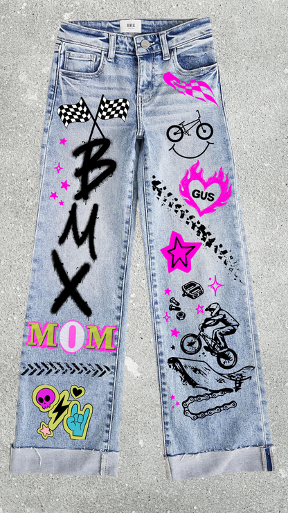 Custom Printed Jeans