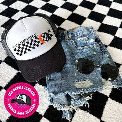 Mascot Checkered Hat