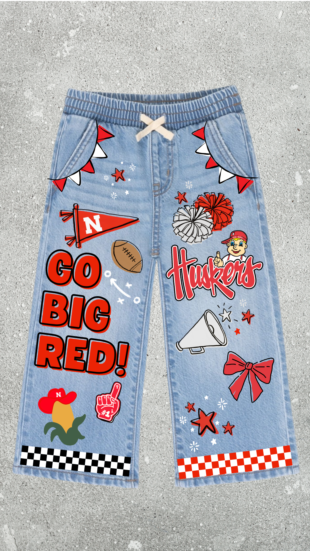 Custom Printed Jeans