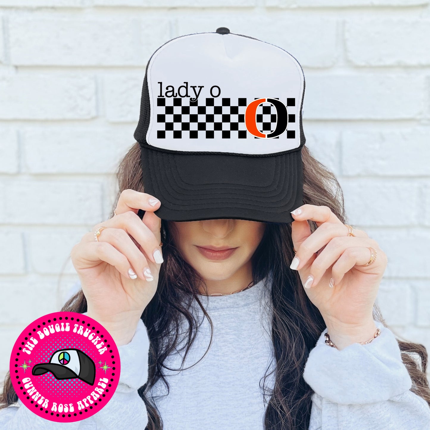 Mascot Checkered Hat