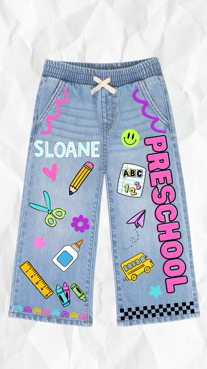 Custom Printed Jeans