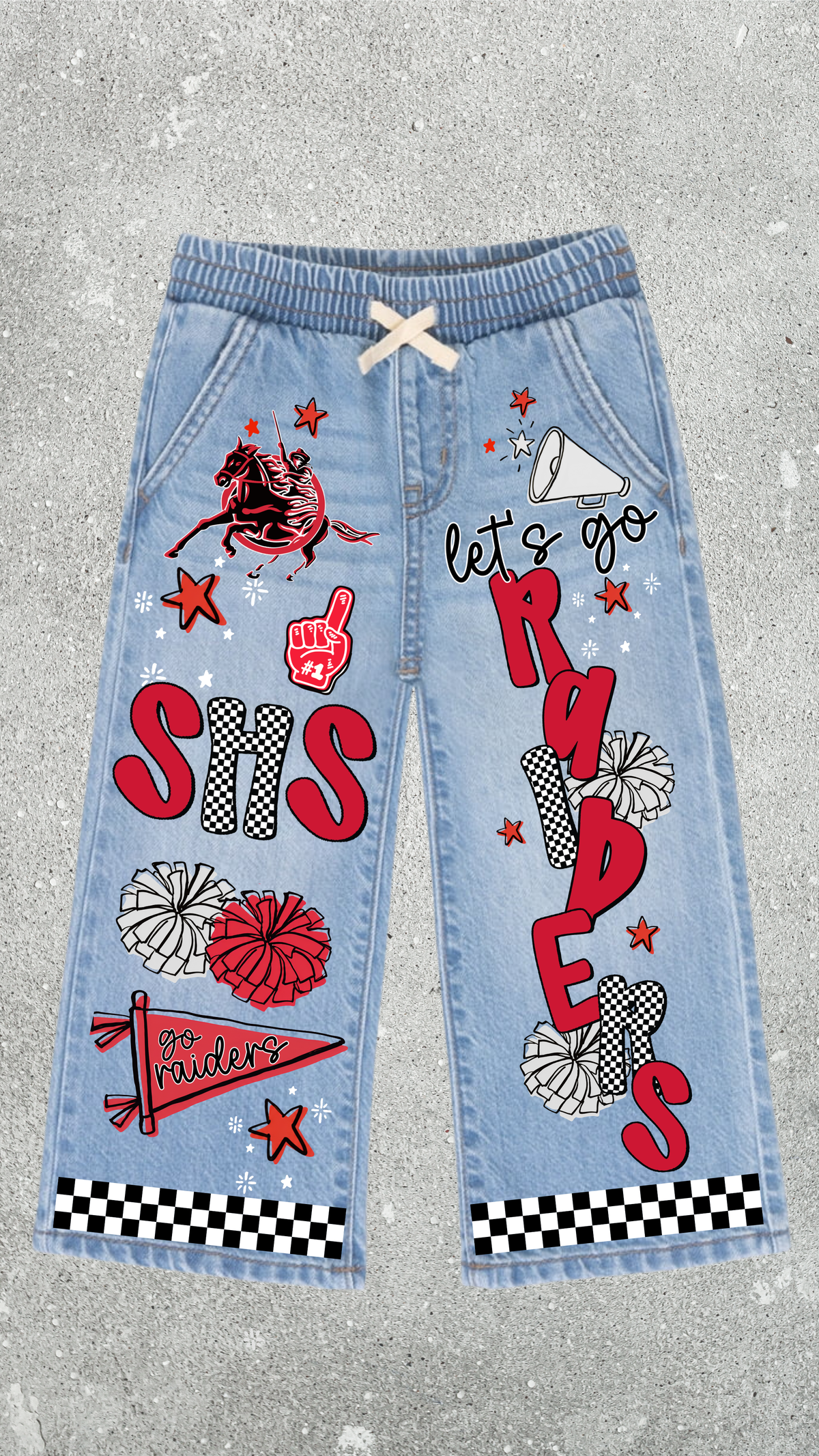 Custom Printed Jeans