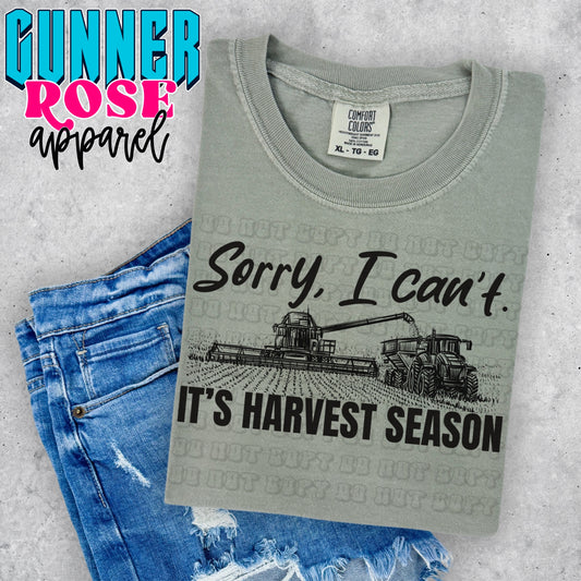 Sorry, I Can’t. It’s Harvest Season