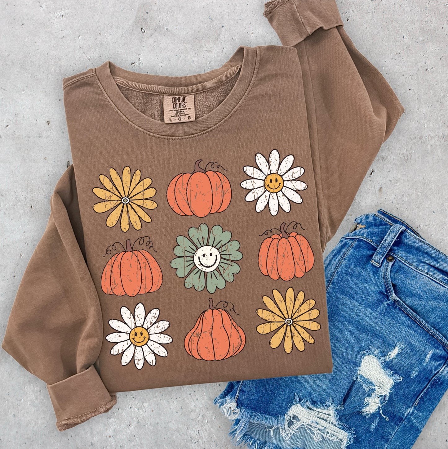 Fall Pumpkins & Flowers