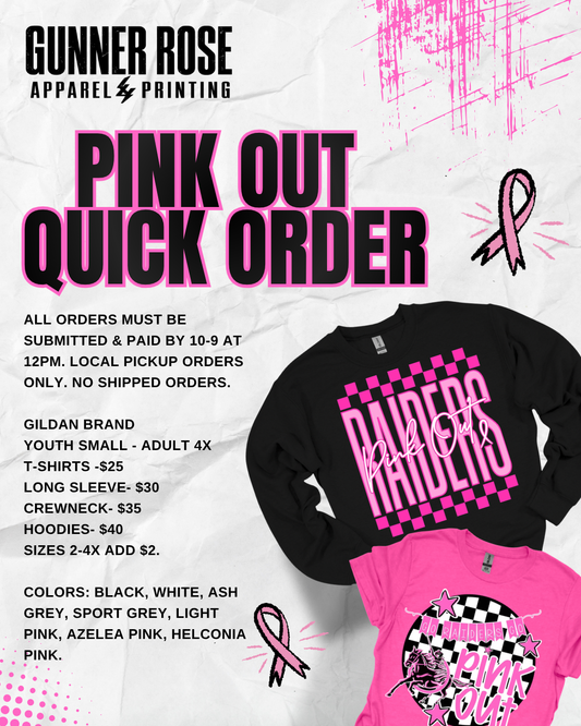 Pink Out Quick Order