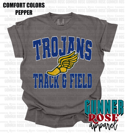 Mascot Track & Field Varsity Grunge