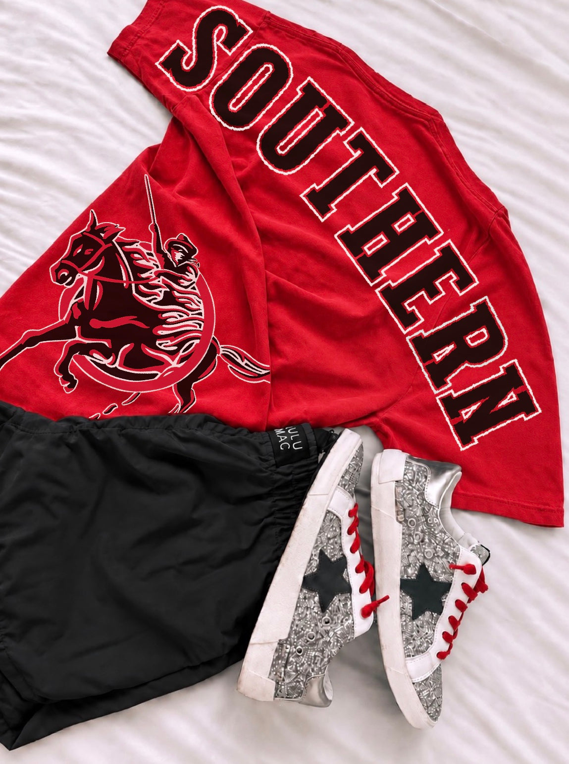 Oversized Varsity Mascot Side Tee