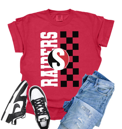 Vertical Mascot Checkered